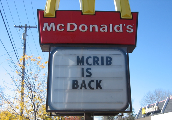 I Just Ate A McRib, Y’all!